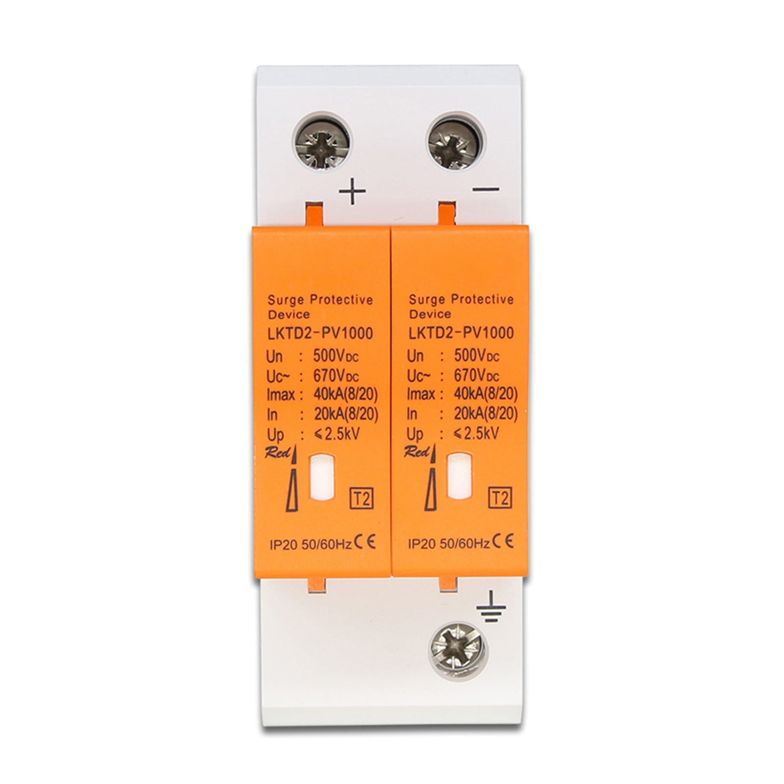 RANMEI Surge protection for PV,solar surge protection,2P DC500V 40KA,DIN rail mounting