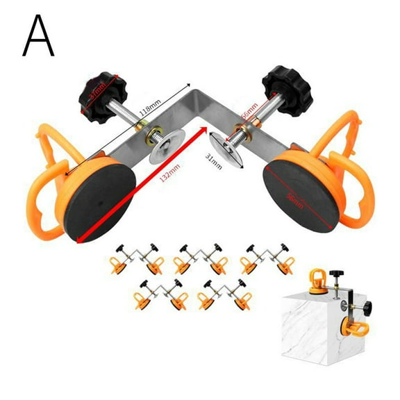 RANMEI Tile Fixer Countertop Seam Setter With Suction Cup And 90° Angle Adjustment