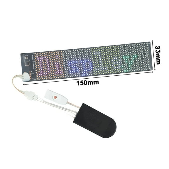 RANMEI Ultra-Thin Flexible Led Lighting Panel Blue-Tooth App Programmable Dynamic Soft Led Screen For Hat Mask Bags Advertising Display