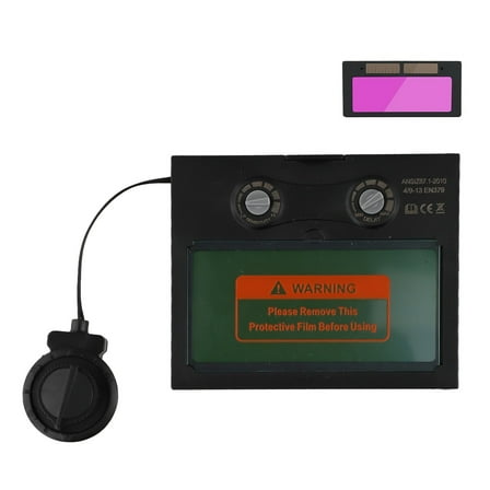 RANMEI Welding Helmet Lens Welding Helmet Auto Darkening Automated Filter Lens Face Guard Lens Hood Low-High Non-Polar Adjustment