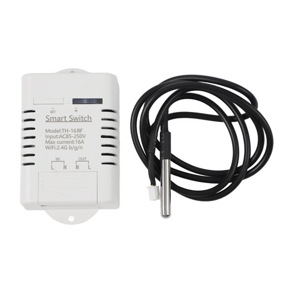 RANMEI Wifi Enabled Smart Thermostat 16A 3000W Energy Consumption Monitoring Remote On/Off Voice Control Works With Home And Nest
