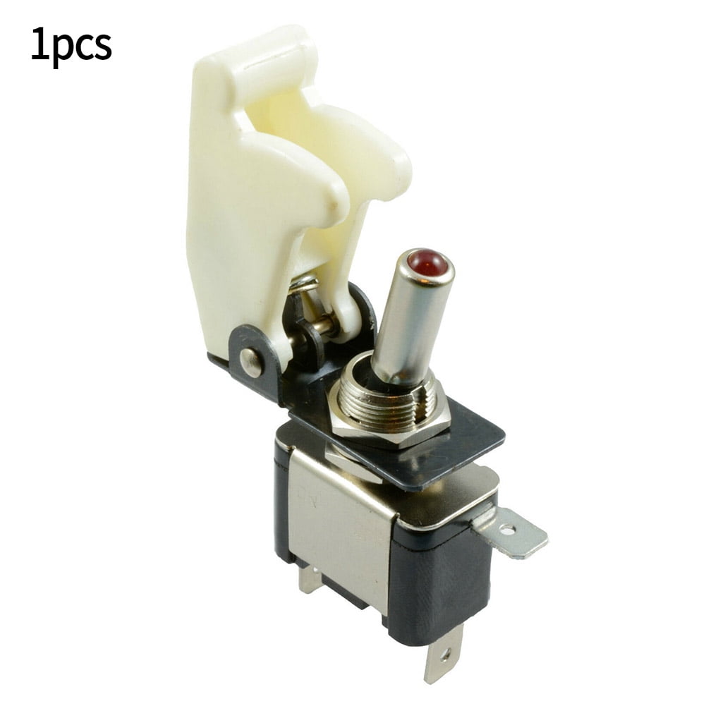 RANMEI illuminated LED Toggle Switch With Missile Style Flick Cover 12V