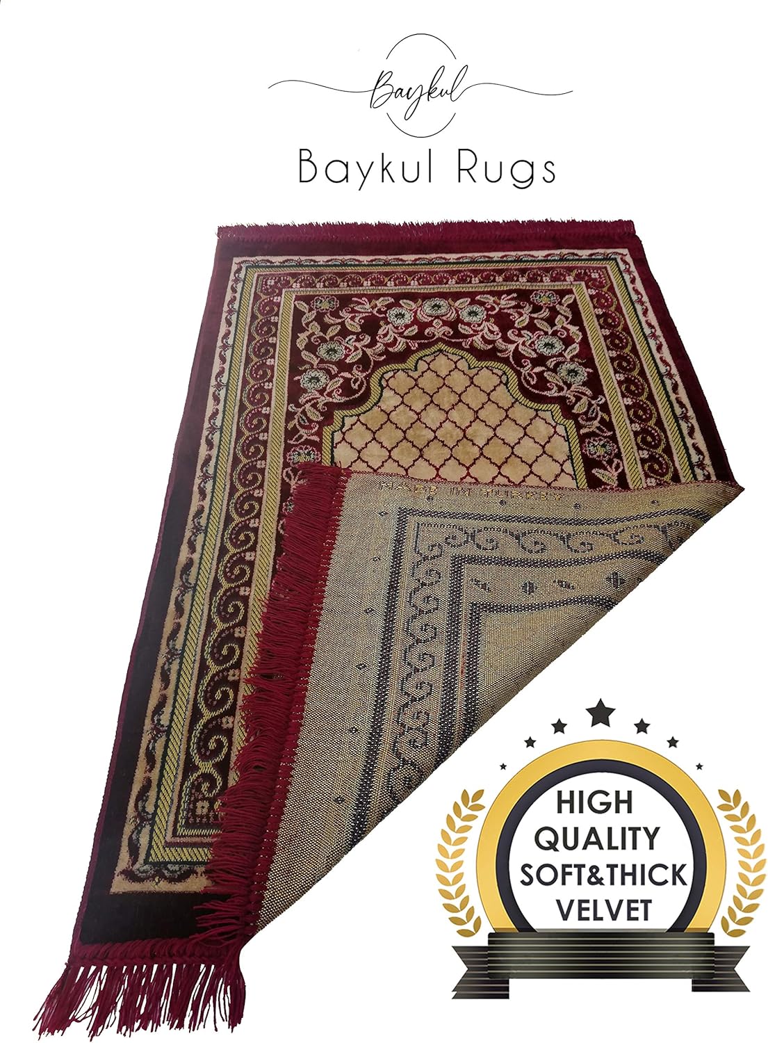 RANOIUE Muslim Prayer Rug-Islamic Turkish Velvet Rugs-Great Ramadan ...