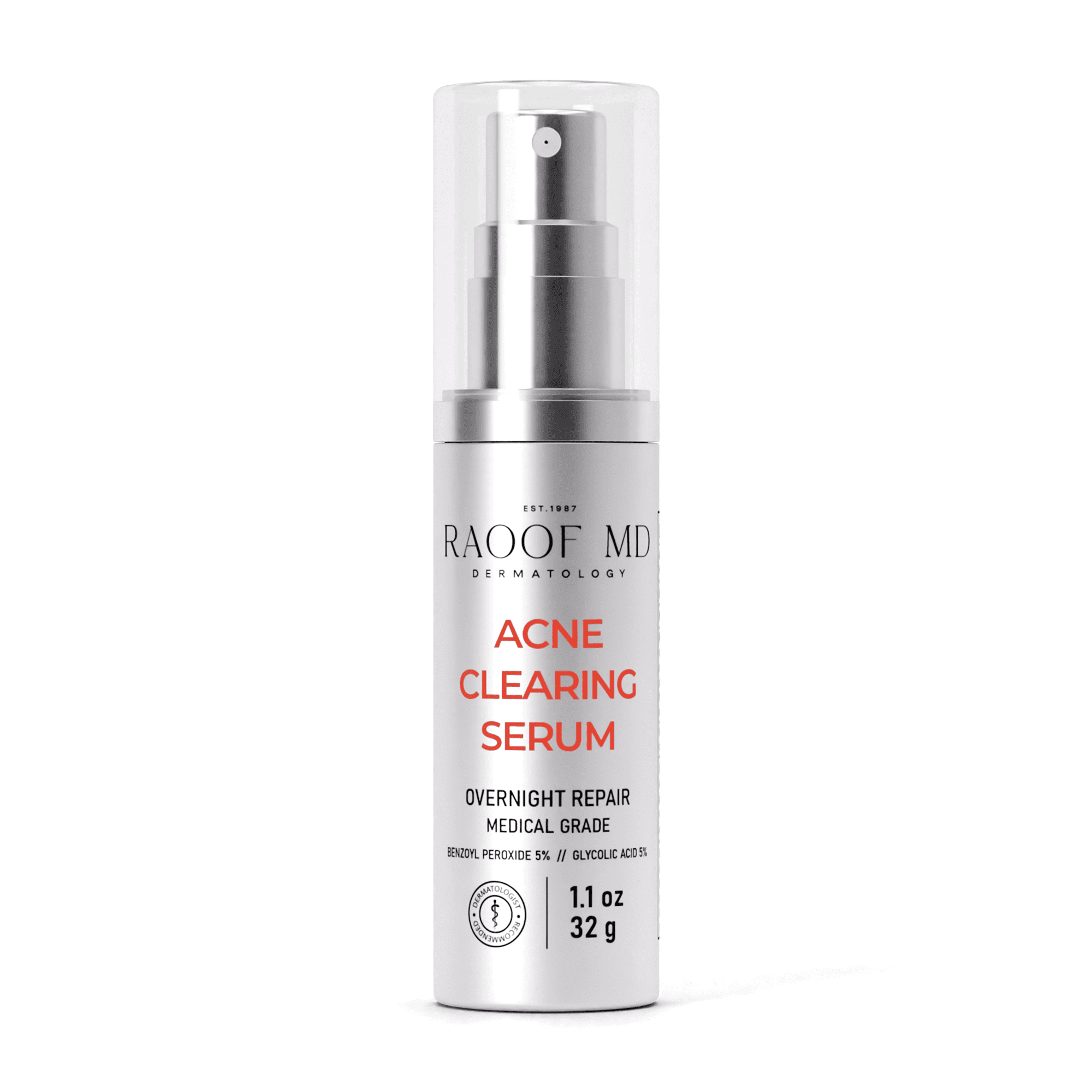 RAOOF MD Acne Serum. Medical Grade Cystic Acne Treatment for Face
