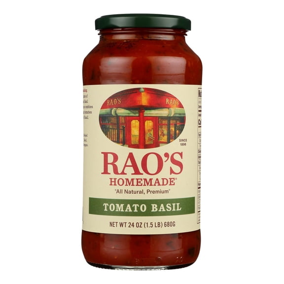 RAOS - Premium Tomato Basil Marinara Sauce - 24 Oz, Case of 6