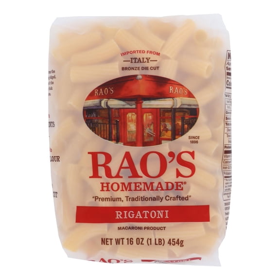 RAOS - Rigatoni Pasta - 16 Oz, Case of 6