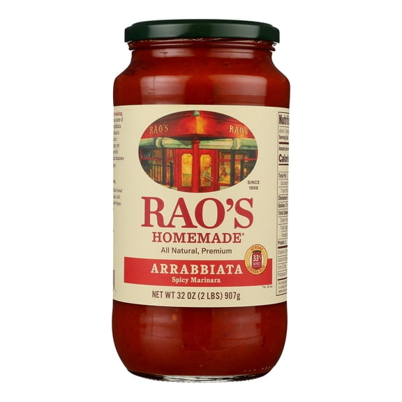 RAOS - Spicy Arrabbiata Pasta Sauce - 32 Oz, Case of 6