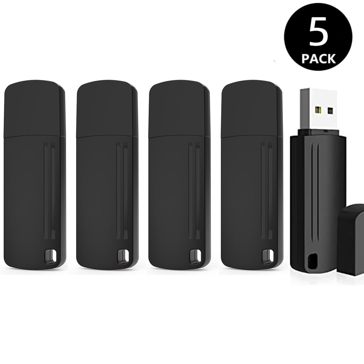 RAOYI 5 Pack 16 GB USB Flash Drives Thumb Drive Memory Stick Pen Drive for Laptop PC