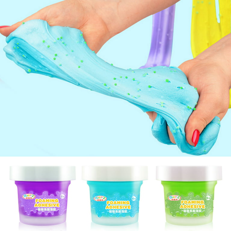 RAOx 1 Box Slime Toy Comfortable Touch Bright Colors Creative Stretchy  Fluffy Non-sticky Cloud Relieve Boredom Vent Toy Colored Clay DIY Slimes  Butterfly Kit Decompression Squeeze Toys Kid Toy Gift 