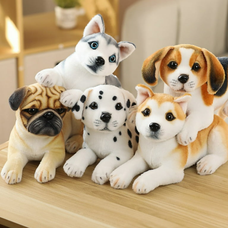 Realistic dog plush sales