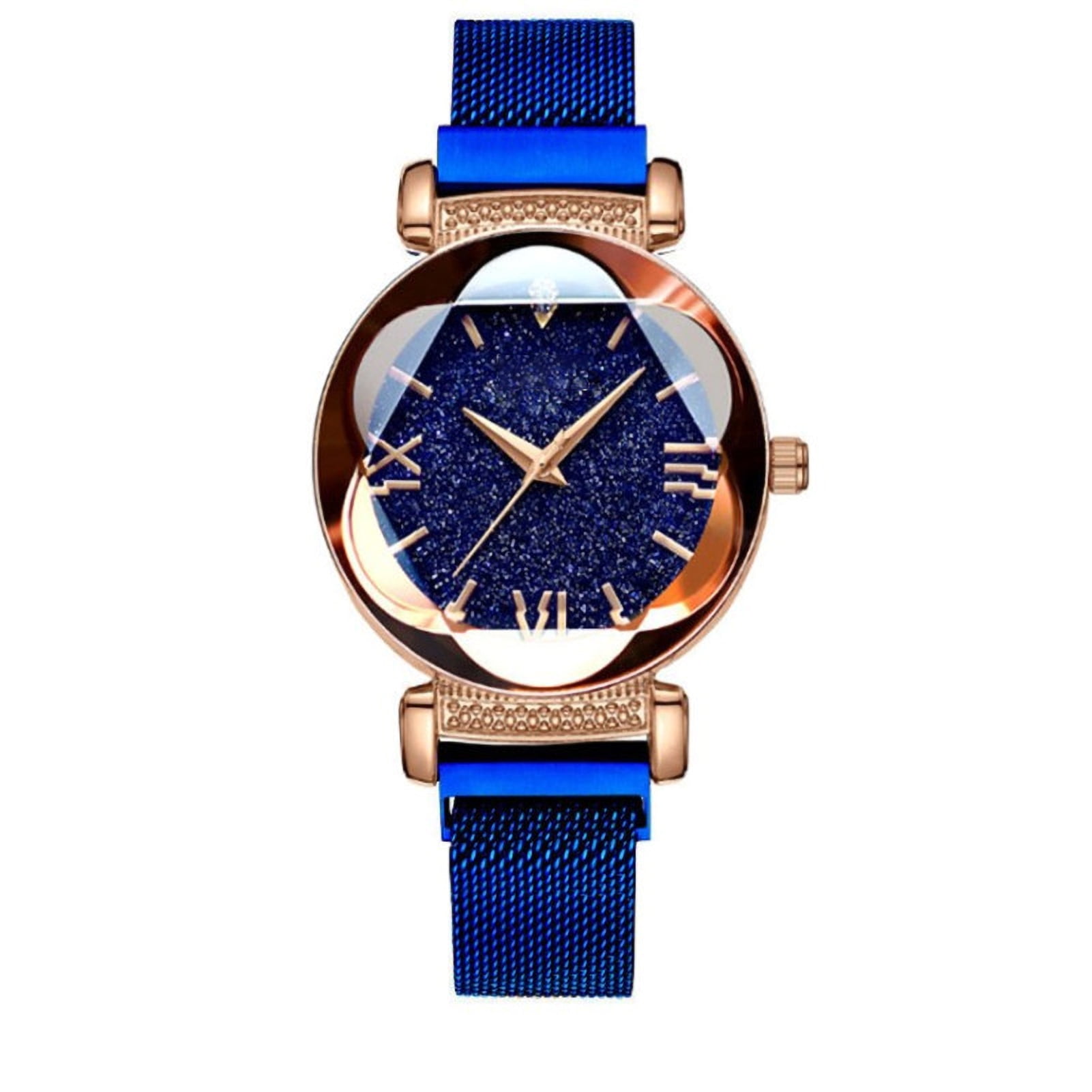 RAOx Starry Sky Watch Magnetic Strap Round Dial Women Pointer Quartz Wristwatch for Dating Walmart