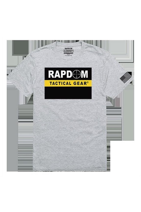 RAPDOM Tactical Graphics Tee - Heather Grey - Large