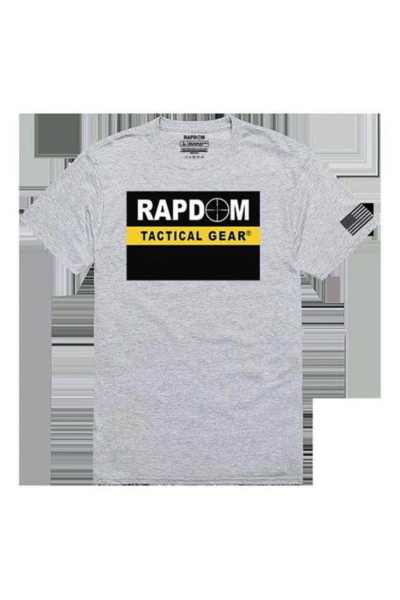 RAPDOM Tactical Graphics Tee - Heather Grey - Small
