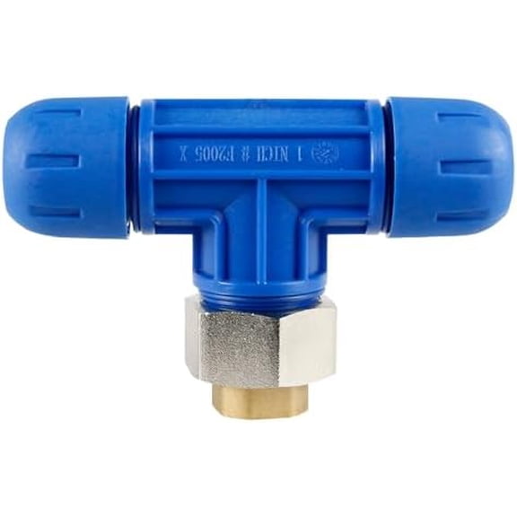 RAPID AIR FASTPIPE REDUCING TEE FOR FASTPIPE ALUMINUM TUBING, PIPING X FEMALE NPT, COMPRESSED AIR PIPING PIECE (F2008 3/4" FNPT)$$Tools & Hardware Other