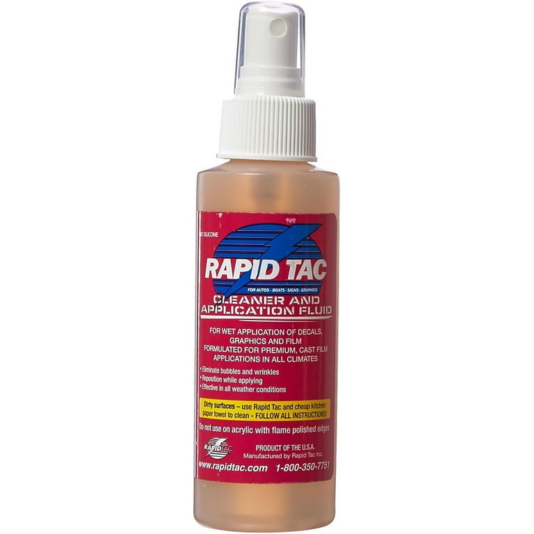 Rapid Tac II Application Fluid for Vinyl Wraps Decals Stickers 1 Gallon 