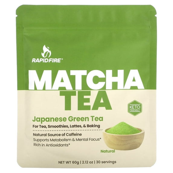 RAPIDFIRE Matcha Tea, Japanese Green Tea, 2.12 oz (60 g)