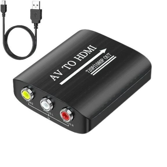 RAPOBRIX 1080P AV to HDMI Converter - RCA Composite Adapter for N64/Wii/PS2/Xbox
