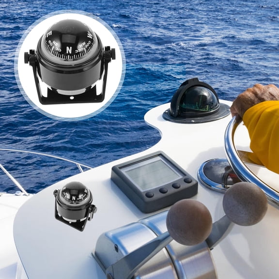 RAPOBRIX 1Pcs Boat Compasses for Marine Use and Camping Trips with Round Shape