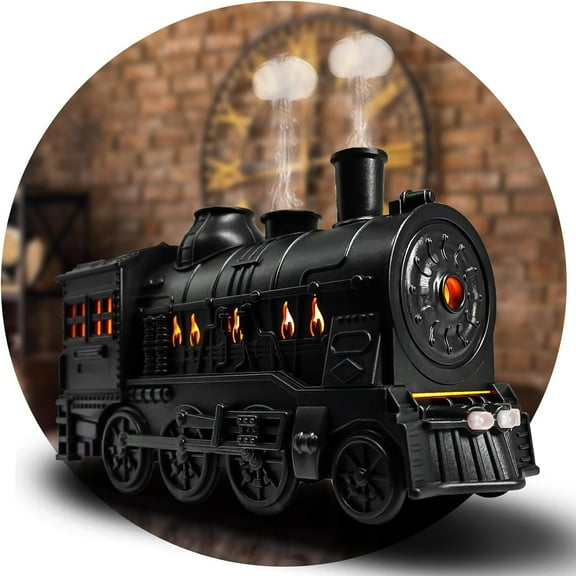 RAPOBRIX 300ml Essential Oil Diffuser for Home - Train Shape Aroma Cool Mist Humidifier with Remote