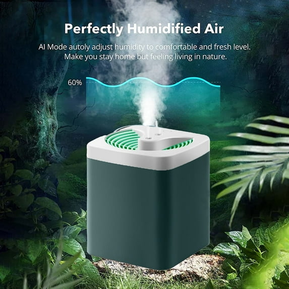 RAPOBRIX 3L New Humidifier Diffuser with Nightlight - 3-in-1 Cool Mist 3 Levels Quiet Auto-Off USB for Bedroom/Large Room/Office