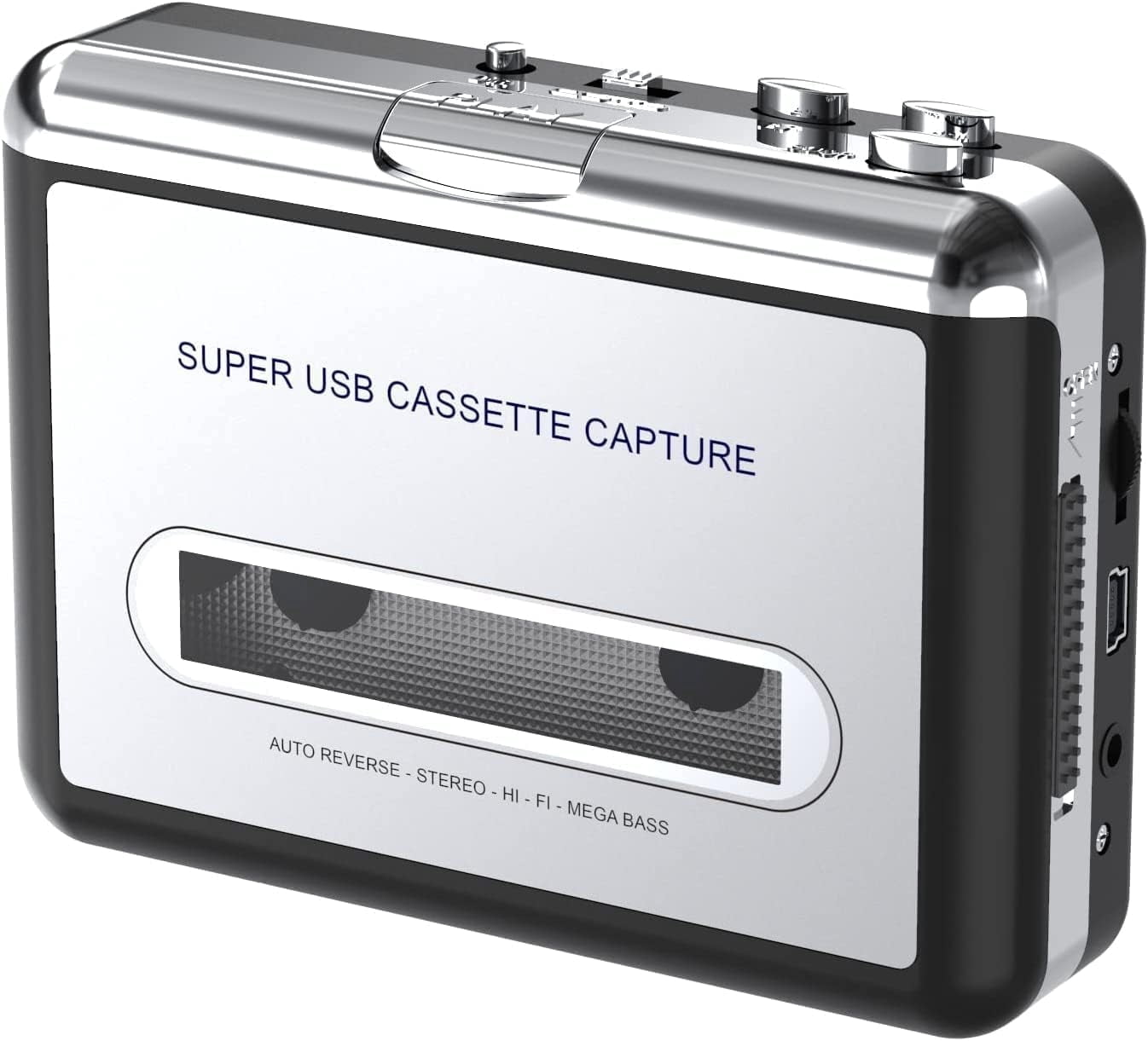 RAPOBRIX Cassette Player, Retro Cassettes Tape to MP3 CD Converter ...