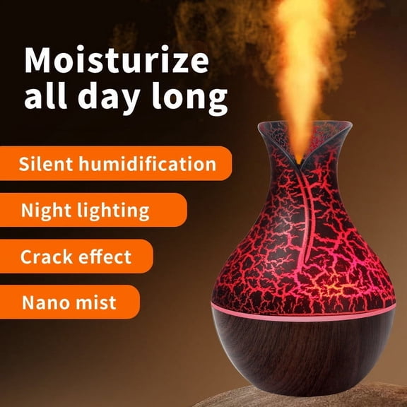 RAPOBRIX Colorful Ultrasonic Cool Mist Humidifier for Bedroom - Quiet Portable with Night Light