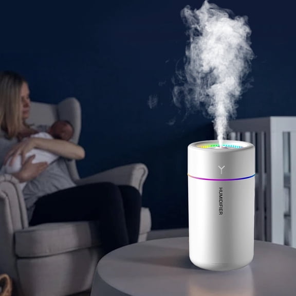 RAPOBRIX Cool Mist Humidifier for Home/Large Room - Mini Portable for Car/Plants/Desktop/Kids