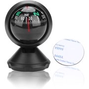 RAPOBRIX Dash Car Compass, High Precision Auto Adjustable Boat Compass Dash Compass for Car Marine Boat Ship