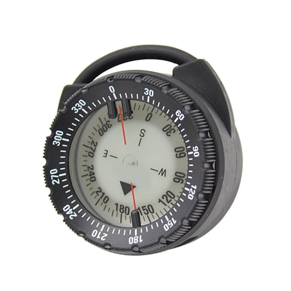 RAPOBRIX Diving Compasses with Pipe Clamp Design, Compasses Glowing Compasses Night Watertight Underwater Navigations Compasses