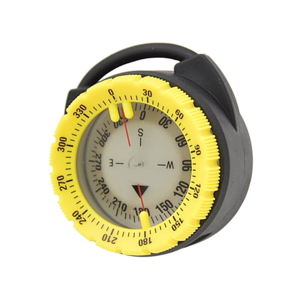 RAPOBRIX Diving Compasses with Pipe Clamp Design, Compasses Glowing Compasses Night Watertight Underwater Navigations Compasses
