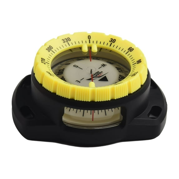 RAPOBRIX Diving Navigation Compass Lightweight Portable Module Gauge Waterproof Professional Diving Compass Diving Tool Accessories Yellow