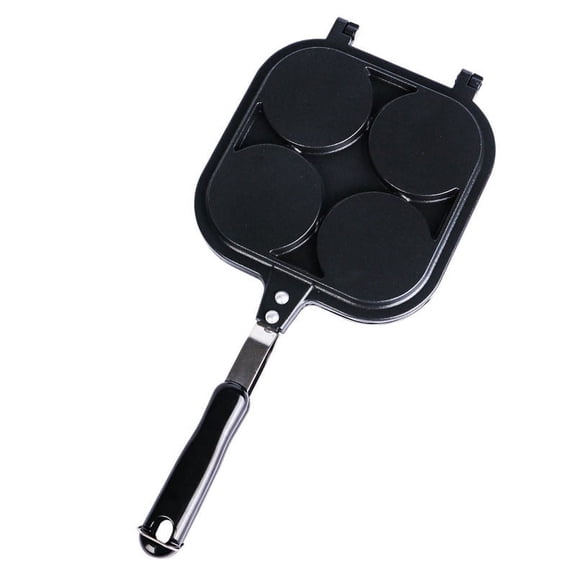 RAPOBRIX Egg Frying Nonstick Pan Double-Sided Pancake Shape Griddle Pan Pancake Pan Non-Stick Animal Pancake Maker Mini Pancake Mold Pan