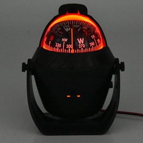 RAPOBRIX Electronic Navigation Compass Pivot Compass For Marine Marines Camping Gear With Magnetic Deflection Angle Adjustment, Used In Cars And Ships