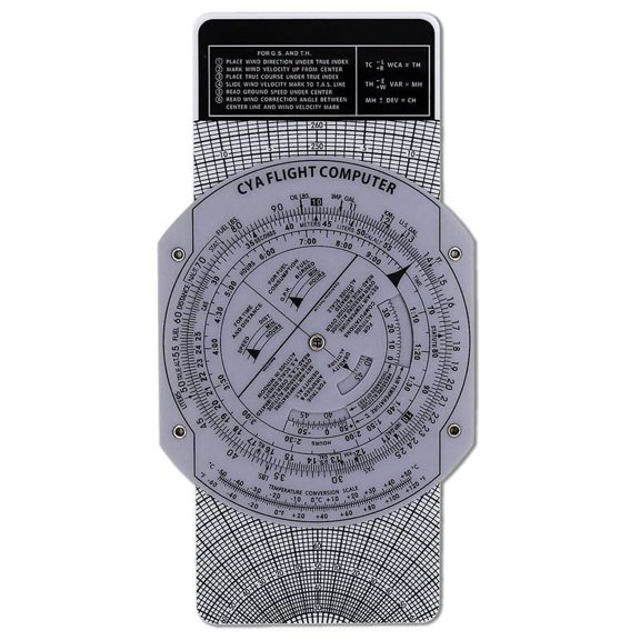 RAPOBRIX Flight Computer Aviation Plotter Circular Slide Rule Used in Aviation Flight Training Pilot Training, Internships