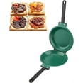thumbnail image 1 of RAPOBRIX Frying Pan – Double Side Frying Pan Non-stick Flip Folding Frying Pan Fried Nonstick Egg Frying Pancake Maker, Nonstick Fry Skillet for Ga..., 1 of 1