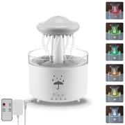 RAPOBRIX Humidifier for Bedroom - 7-Color Rotatable Jellyfish Rain with Water Drip