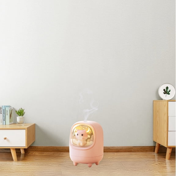 RAPOBRIX Humidifier for Bedroom - Space Capsule Cute Pet USB Charging Small Desktop for Home/Office