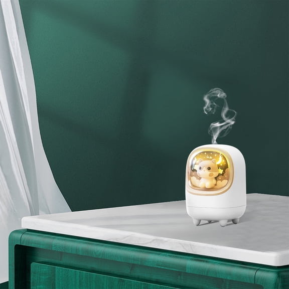 RAPOBRIX Humidifier for Bedroom - Space Capsule Cute Pet USB Charging Small Desktop for Home/Office