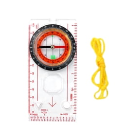 RAPOBRIX Orientation Compasses, Hiking Navigation Map Scale Ruler Compasses, Multifunctional Magnifier Compasses for Map Reading