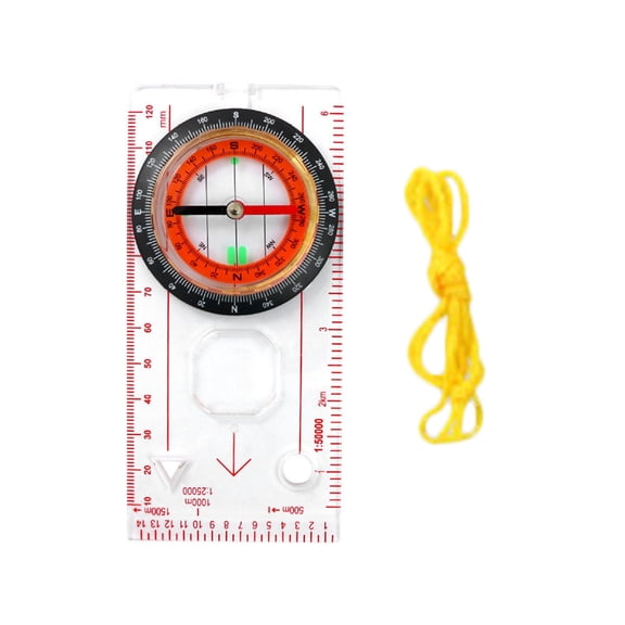 RAPOBRIX Orientation Compasses, Hiking Navigation Map Scale Ruler Compasses, Multifunctional Magnifier Compasses for Map Reading
