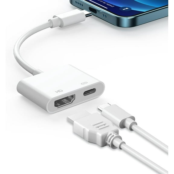 RAPOBRIX USB-C Digital AV Adapter - 4K@60Hz HDMI for iPhone 16/15/MacBook/iPad