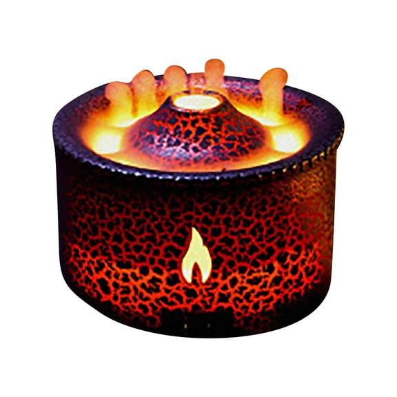RAPOBRIX Volcano Humidifier Quiet Flame Diffuser - 300ml Spray 2 Modes Auto-Off Aroma with Remote for Bedroom