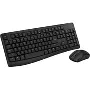 RAPOO X1800Pro Wireless Mouse & Keyboard Combo - 2.4G, 10M Range, Optical, Long Battery, Spill-Resistant Design,1000 DPI, Nano Receiver, Entry