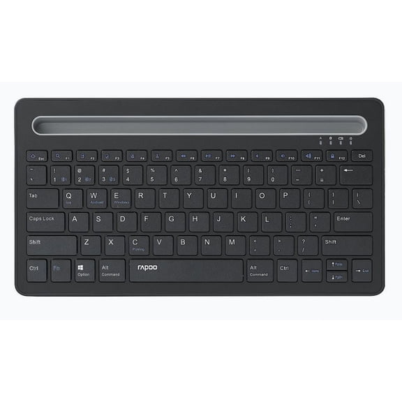 RAPOO XK100 Bluetooth Wireless Keyboard - Switch Between Multiple Devices, Ideal for Computer, Tablet and Smart Phone - For Windows, Mac, Andriod, iOS