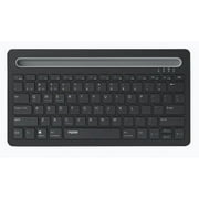 RAPOO XK100 Bluetooth Wireless Keyboard - التبديل بين أجهزة متعددة ، مثالية لأجهزة الكمبيوتر والأجهزة اللوحية والهواتف الذكية - لأنظمة التشغيل Windows و Mac و Andriod و iOS