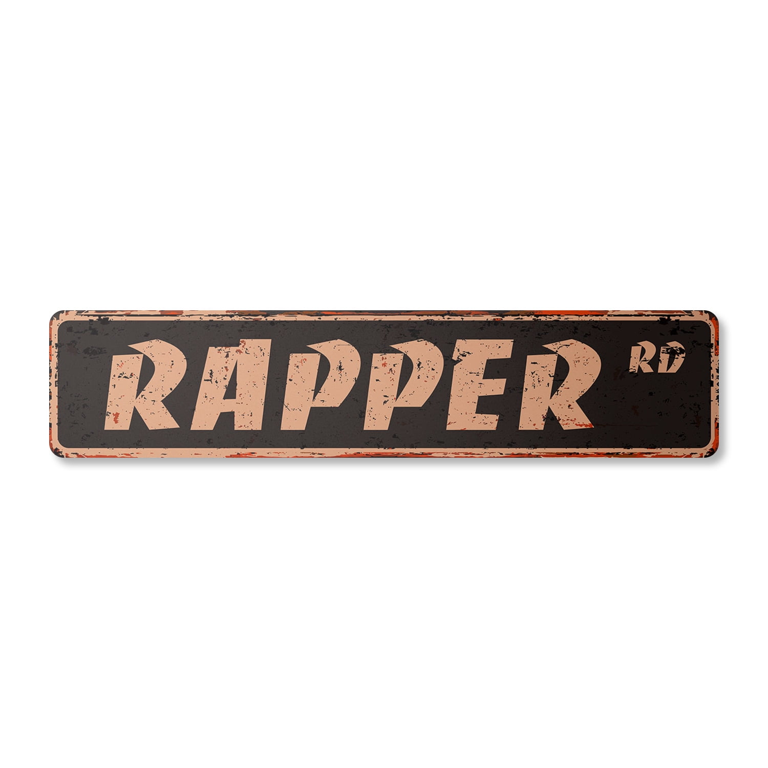RAPPER Vintage Aluminum Street Sign Rap Music Urban Emceeing Mcing rapper-vintage-aluminum-street-sign-rap-music-urban-emceeing-mcing