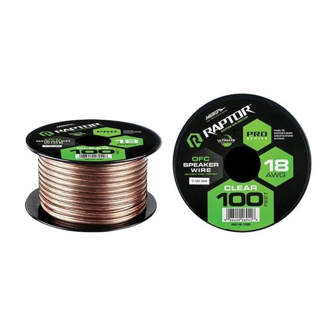 Copper Raptor RAPTOR R5SW18100 18 Gauge 100ft Copper Electrical Wire - Walmart.com
