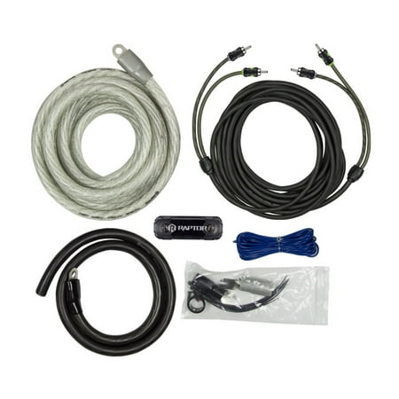 RAPTOR by METRA Electronics PRO Series 3800W 1/0 AWG AMP KIT with RCA Cable - R5A01