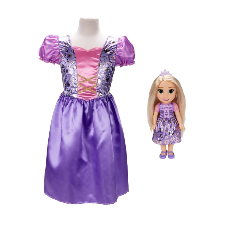 open lace back dress Jakks Pacific Disney Princess Rapunzel Doll and Girl Dress Gift Set Walmart  Exclusive : Amazon.sg: Toys main image 0