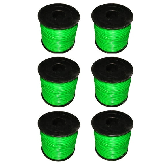 RAPart Six New .095" Commercial Grade 5Lb. Rolls of Line for Trimmer Head Spools Fits RedMax BC17 BC250 BC200 BC32 587884206 Fits Hoffco 300A 390XL 270 Fits Green Machine G2C GT31 2800 String Trimmer